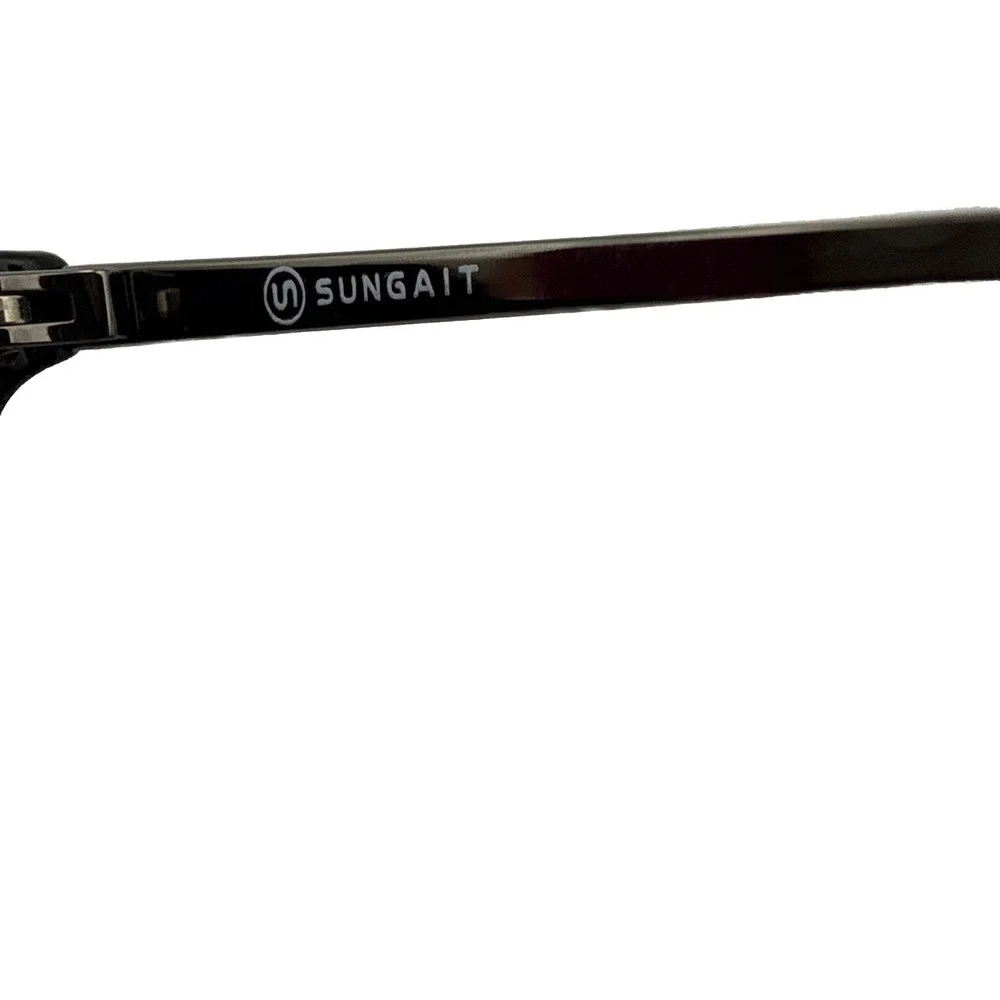 Sungait 1567 Sunglasses Black Mirror Round Lens 52-20-140 Excellent Condition